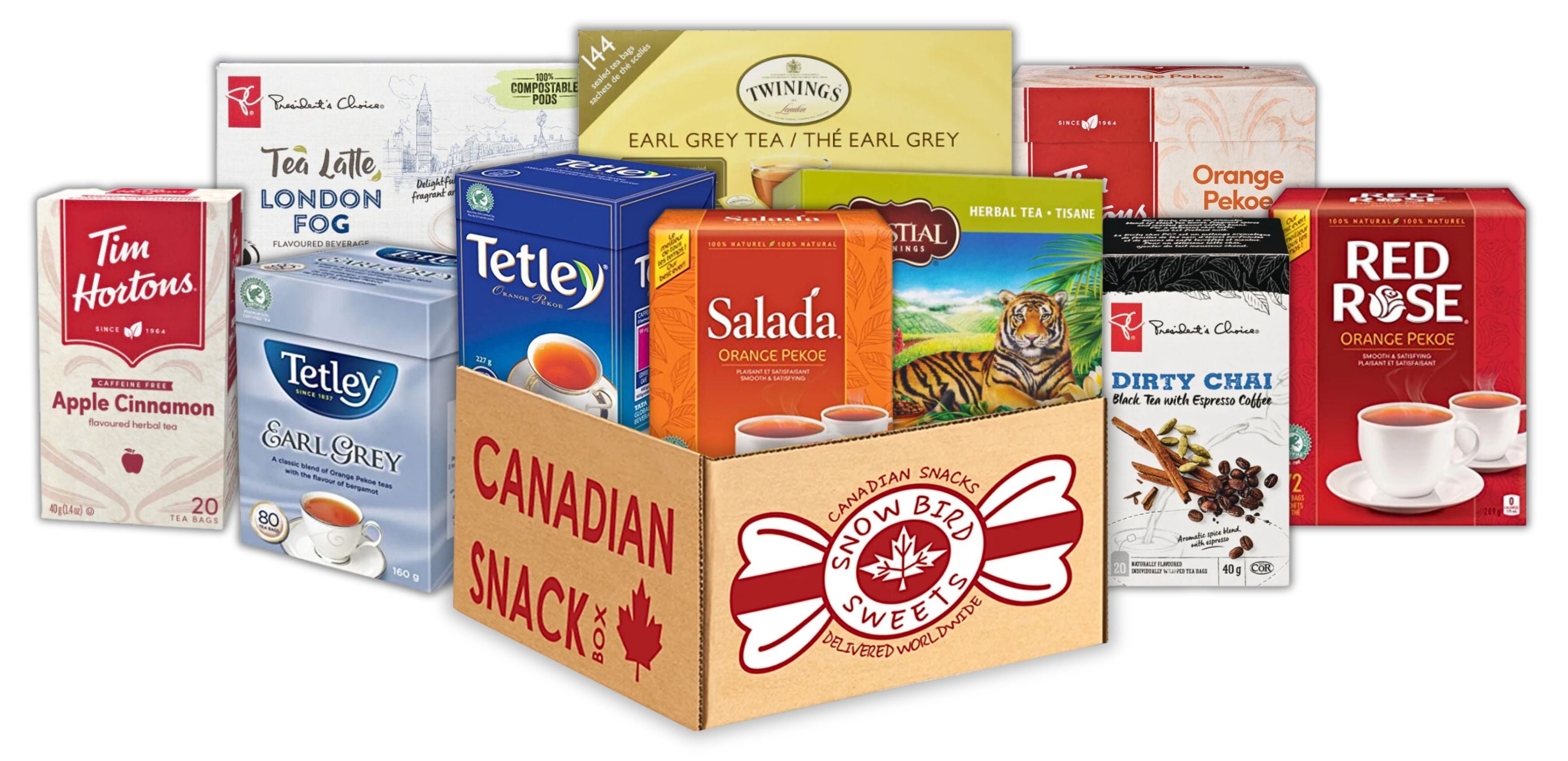  Tim Hortons Orange Pekoe Tea, 108 Tea Bags, 270g(9.5oz)  {Imported from Canada} : Everything Else