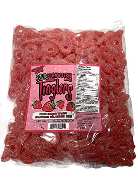 Gummy Zone Wacky Worms Sour Gummy Candy, 1-kg