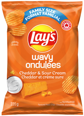 Cheddar & Sour Cream flavoured potato chips – Snowbird Sweets