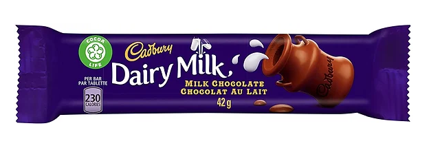 Cadbury Dairy Milk Milk Chocolate 42 g - Voilà Online Groceries