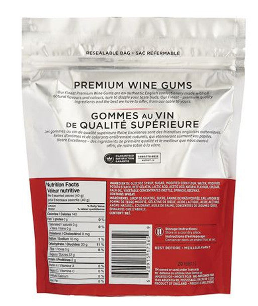 Our Finest Premium Wine Gums 400g bag, .