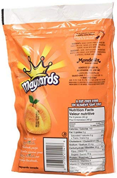 Fuzzy Peach Candy - 355g/12.5oz Package Back Side Information