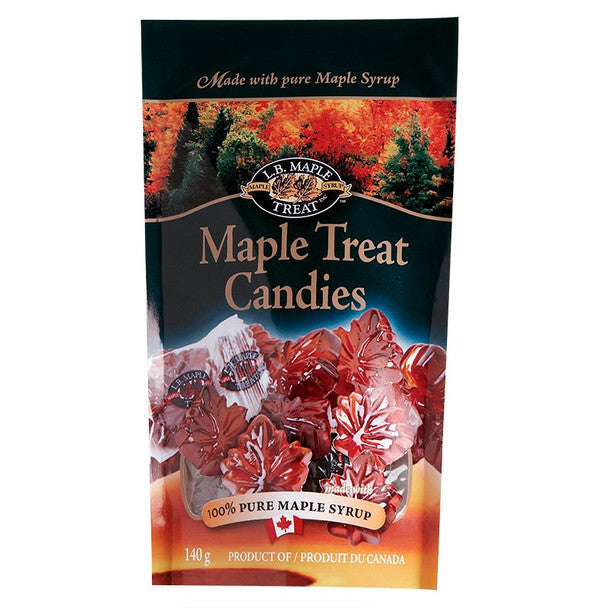 LB Maple Treat Hard Leaf Shaped Candy, 140g/ 5 oz.
