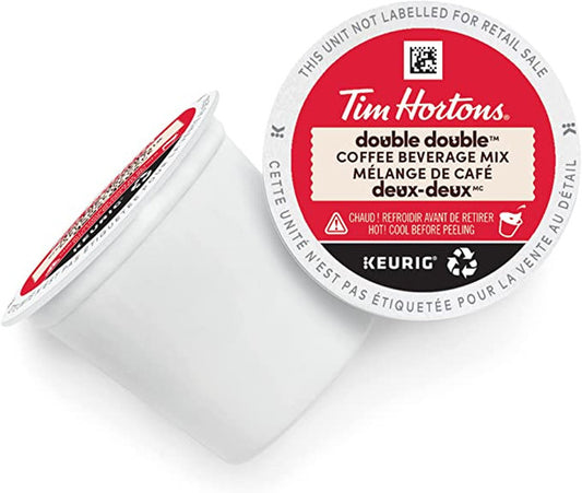 Shop Tim Hortons Double Double Coffee, Recyclable Single Serve Keurig K-Cup Pods, 180g/6.3oz