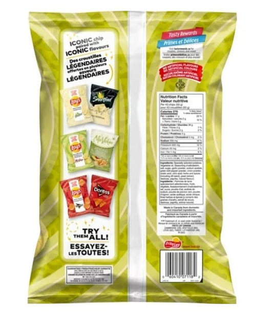 Lay's Potato Chips - Spicy Dill Pickle Flavor, 220g/7.7 oz., Bag
