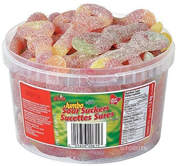 Koala Sour Suckers Gummy Candy, 1.2kg/42.3 oz. Tub, 60 count, .