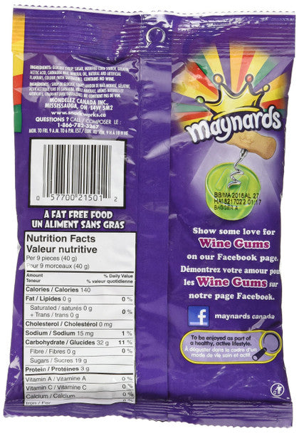 Maynards Wine Gums Candy, 170g/6oz., .