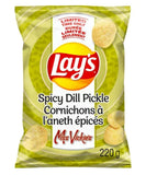 Lay's Potato Chips - Spicy Dill Pickle Flavor, 220g/7.7 oz., Bag