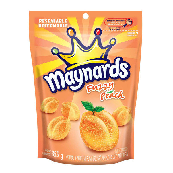 Maynards Gummy Candy, Fuzzy Peach, 355g/12.5 oz .