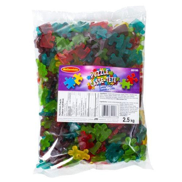 McCormicks Puzzle Gummy Candy 2.5kg/5.5lb Bag .