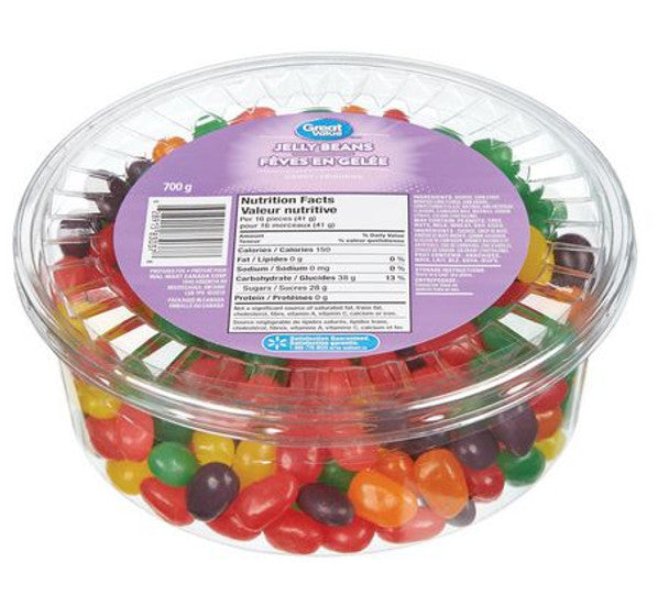 Great Value, 700g/1.5 lb, Tub of Jelly Beans, .