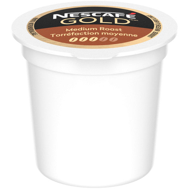 Nescafe Gold Medium Roast Coffee Pods, 12 capsules .