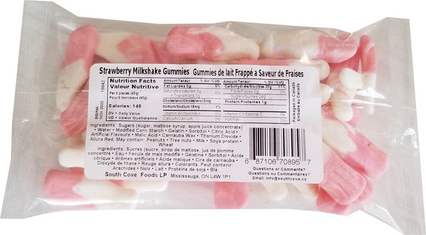 Nature's Bounty Strawberry Milkshake Gummies Candy Bag, 100g/3.5oz, .