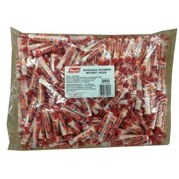 Regal Rockets Candy Rolls, 2 Kg/4.4 lb Bag.