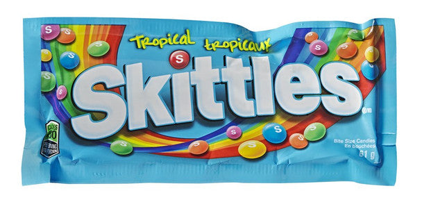 Skittles Tropical Gummy Candy, 61g/2.2oz.,
