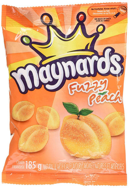 Maynards Fuzzy Peach Gummy Candy, 185g/6.5oz .