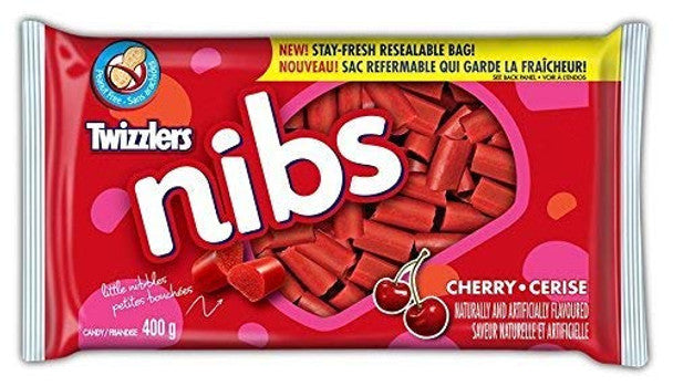 TWIZZLERS Licorice Candy, Cherry Nibs, Party Pack, 400g/14 oz.,