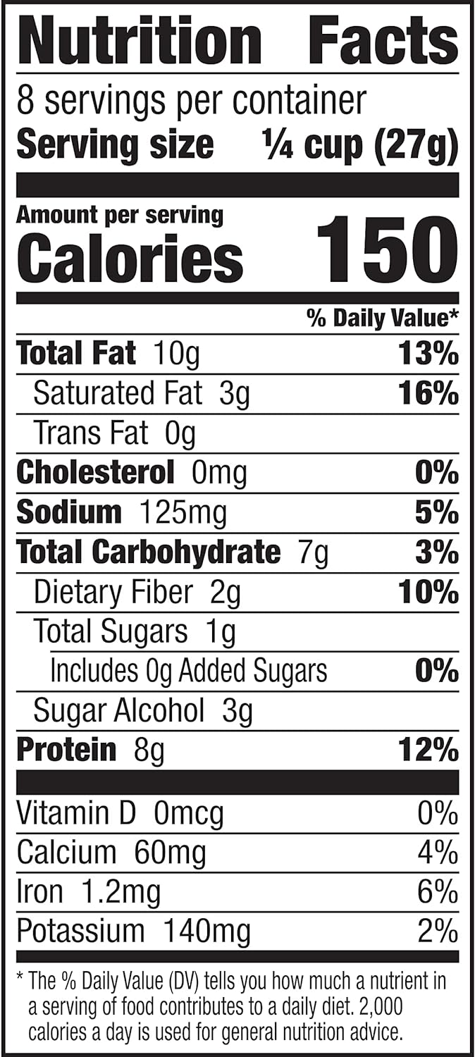 :ratio KETO Friendly Granola Pouch Coconut Almond - 8oz Nutrition Facts