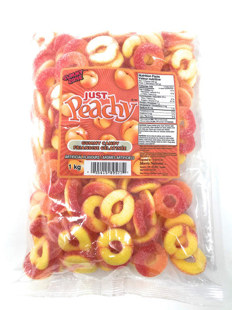 Gummy Zone Just Peachy Gummy Candy - 1kg/2.2lbs. Bag, .