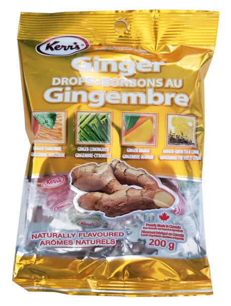 Grab Kerr's Ginger Drops Hard Candies, 200g/7 oz. Bag