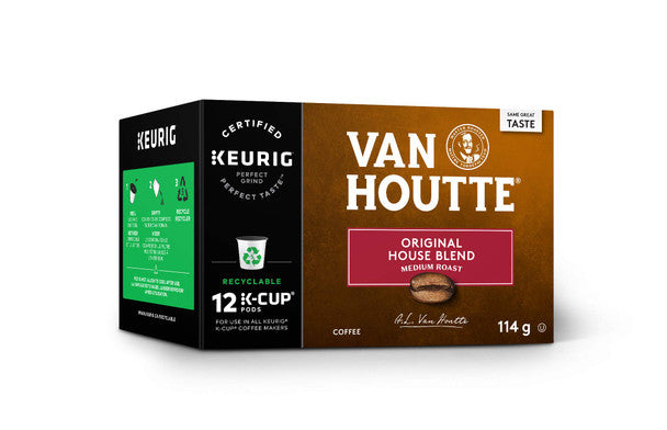 Van Houtte House Blend Coffee, 12-Count K-Cups for Keurig Brew