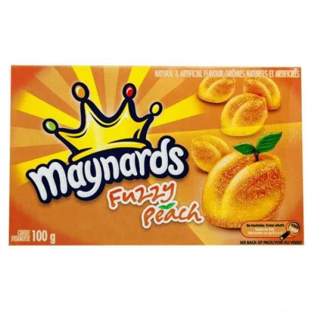 Maynards Gummy Candy, Fuzzy Peach, 100g/3.5 oz.