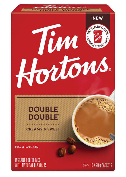 Buy Tim Hortons Double Double Instant Coffee Mix - 8 x 28g/1oz