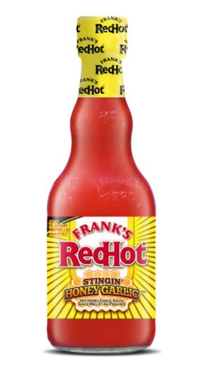 Order Frank's RedHot, Hot Sauce, Stingin' Honey Garlic, 354ml