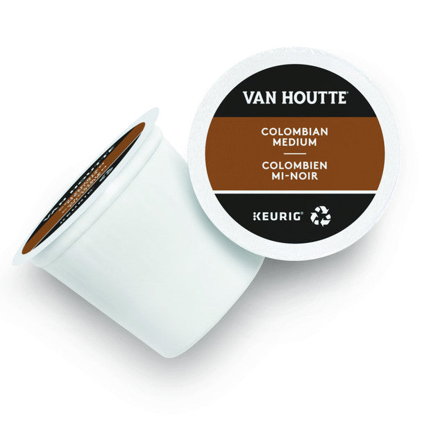 Van Houtte Medium Roast 100% Columbian Coffee, 12-Count K-Cups for Keurig Brewers