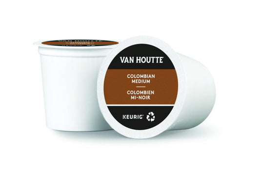 Van Houtte Medium Roast 100% Columbian Coffee, 12-Count K-Cups for Keurig Brewers