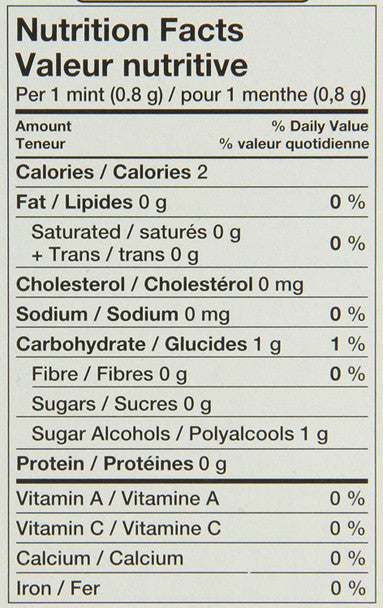 Ice Breakers Berry Sours Original Sours Puck - 43g/1.5oz  Nutrition Facts