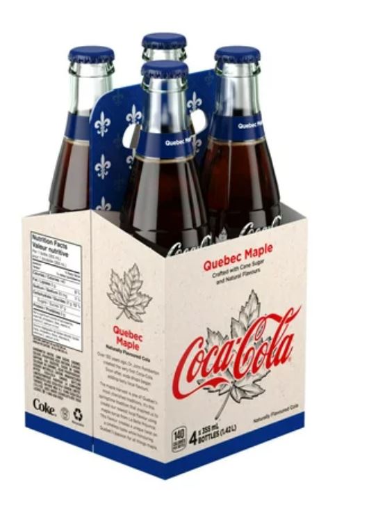 Order Your Coca-Cola, Quebec Maple Flavoured 4x355mL 4 Pack