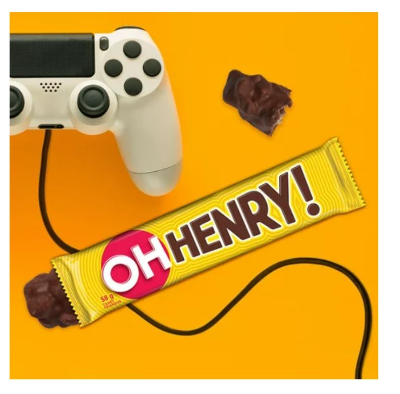 Order 4 Full Sized OH Henry! Chocolate Candy Bars 232g