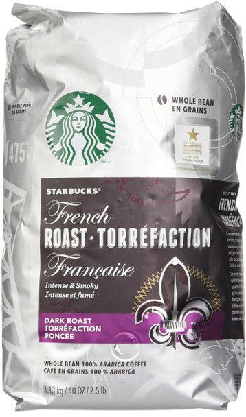 Buy Starbucks French Roast Whole Bean 100% Arabica Coffee 1.13kg/2.5lbs