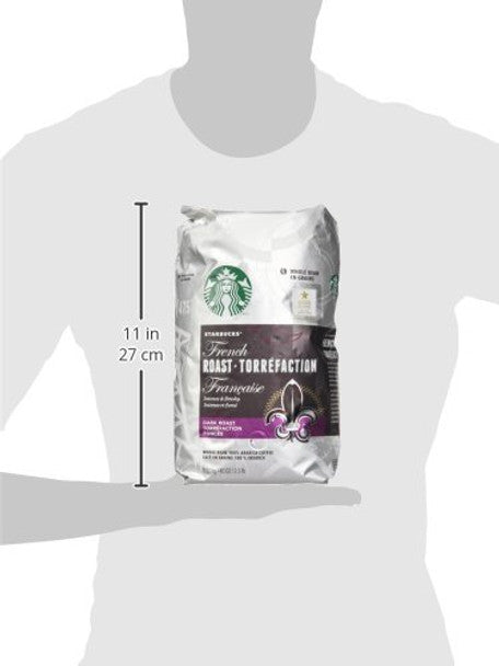 Starbucks French Roast Whole Bean 100% Arabica Coffee 1.13kg/2.5lbs Package Size