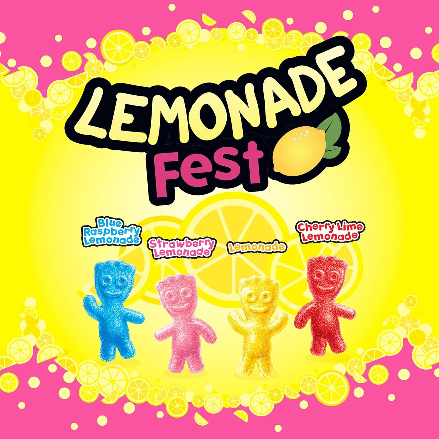 SOUR PATCH KIDS Lemonade Fest Soft & Chewy Candy, 8.02 oz Bag