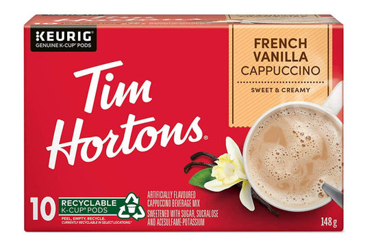 Buy Tim Horton's Cappuccino French Vanilla K-cups 10 Count 148g