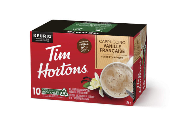 Shop Tim Horton's Cappuccino French Vanilla K-cups 10 Count 148g