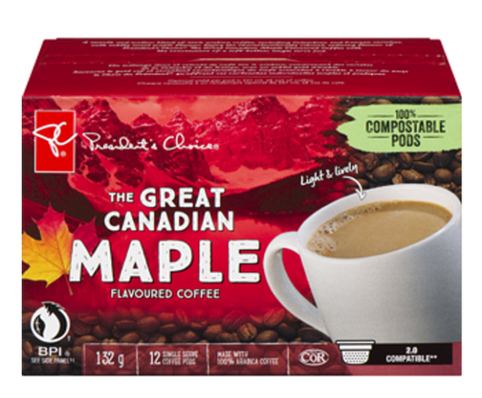 Buy The Great Canadian Maple Flavoured Coffee 132g/12ct