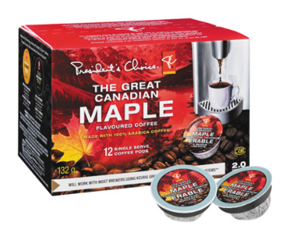 Order The Great Canadian Maple Flavoured Coffee 132g/12ct