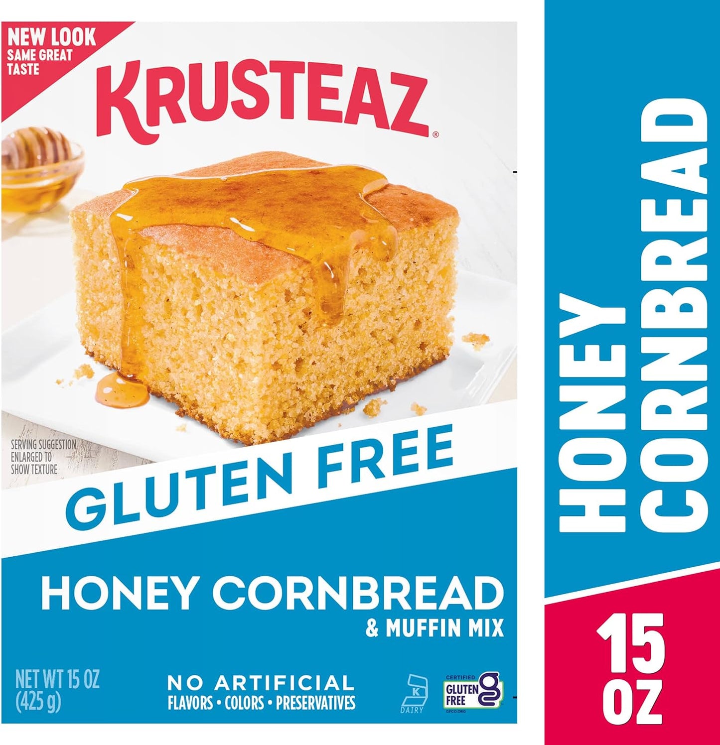 Krusteaz Gluten Free Honey Cornbread Mix, 15-Ounce Boxes