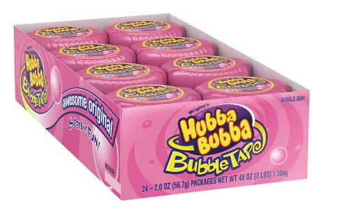 Hubba Bubba Bubble Tape - Original - 2 oz - 12 ct