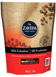 Zavida Coffee 100% Colombian Whole Bean 907 Grams 2 Pounds (3 Bag)