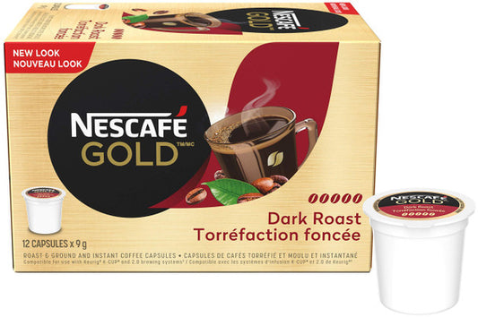 Buy NESCAFE Gold, Dark Roast, Keurig, 12 Count Pods