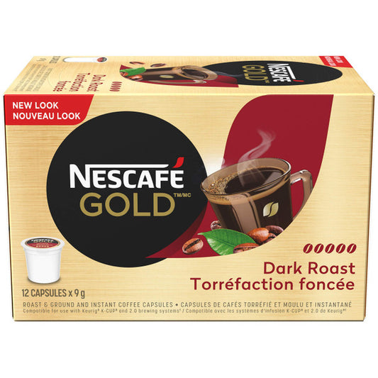 Shop NESCAFE Gold, Dark Roast, Keurig, 12 Count Pods