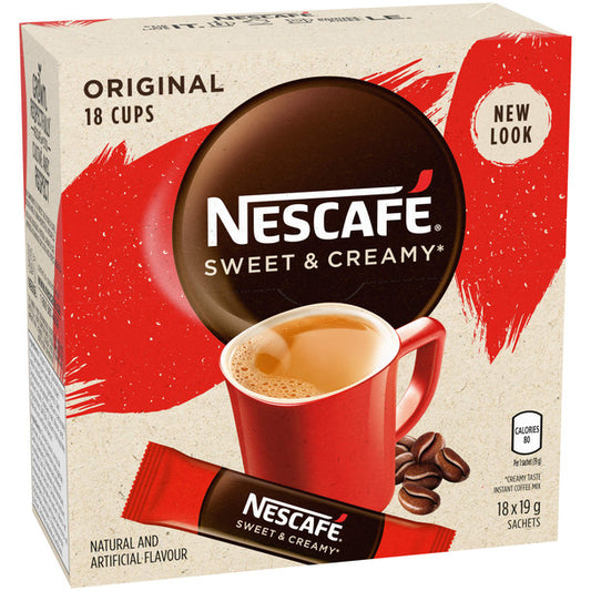 Shop Nescafe Sweet & Creamy Original Instant Coffee Sachet 18x19g