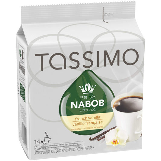 Tassimo Nabob Coffee French Vanilla, 14 T-Discs