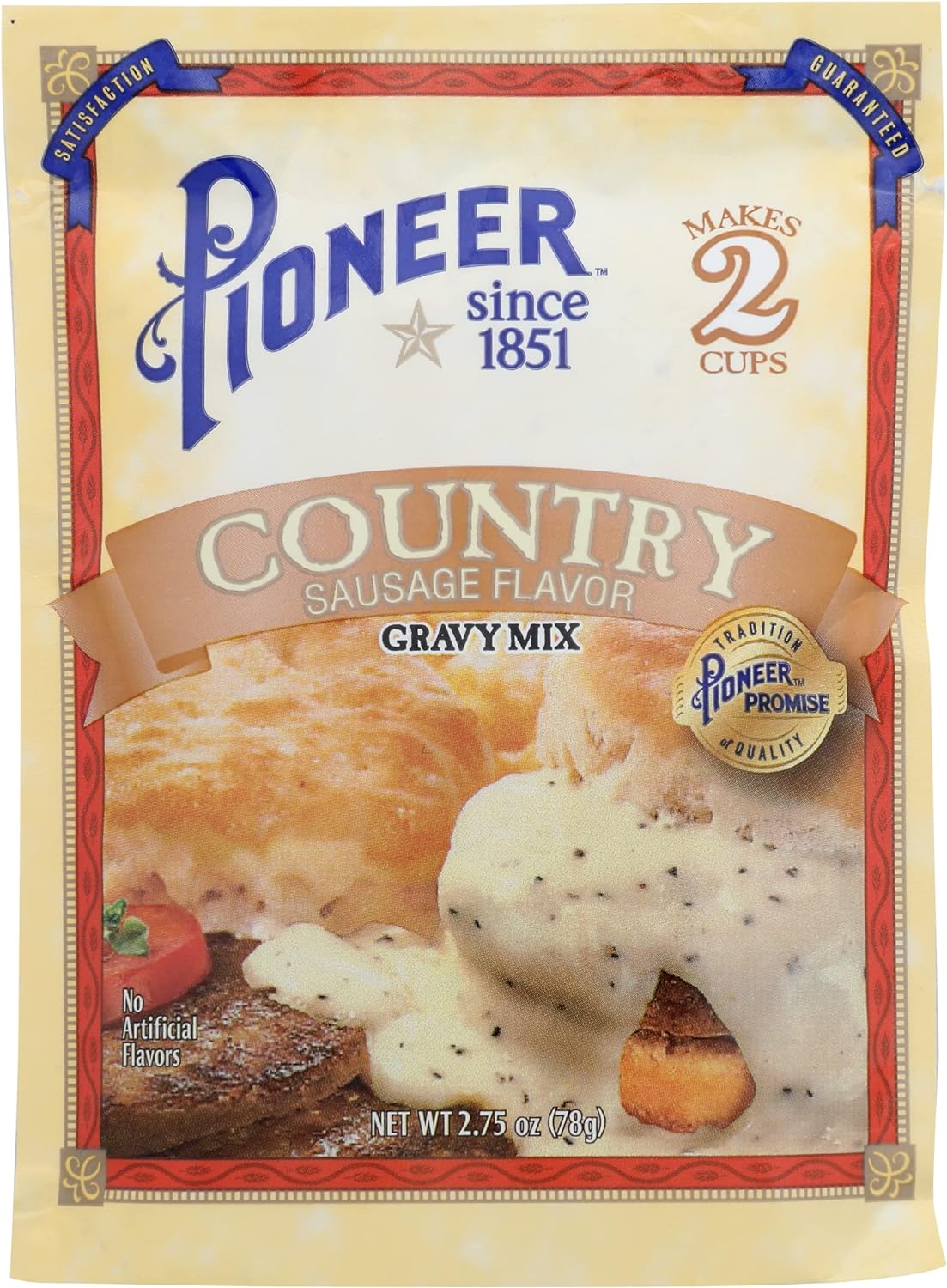 Pioneer Brand Country Gravy Mix, Sausage, 2.75 oz