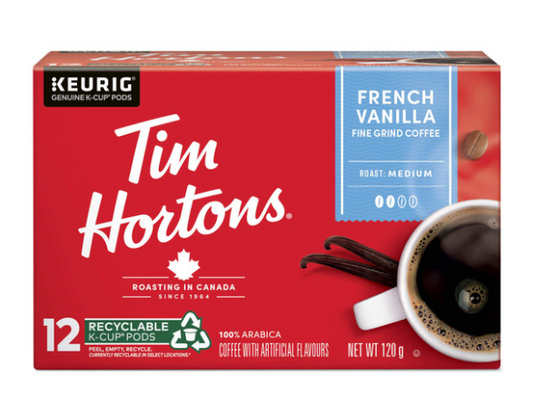 Buy Tim Hortons Keurig (K-Cups) French Vanilla Coffee 12 Count