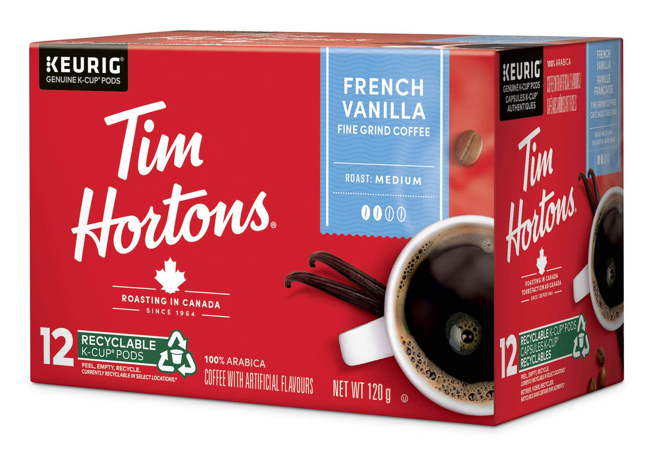 Tim Hortons, Keurig (K-Cups) French Vanilla Coffee, 12 Count, .